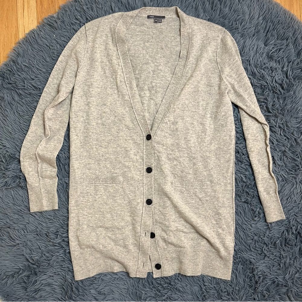Vince 100% Cashmere Boyfriend Style Cardigan